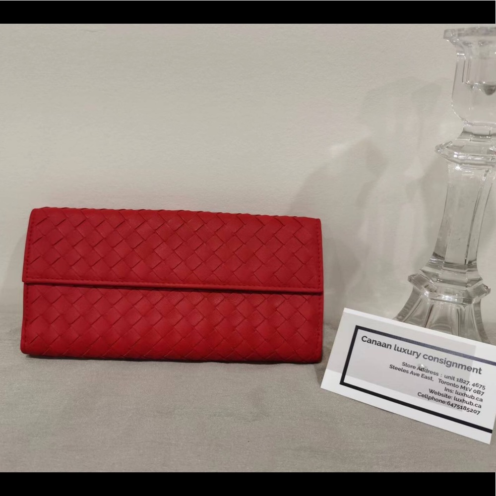Bottega Veneta wallet red new